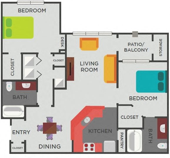 The Hill (2x2) Floor Plan 5